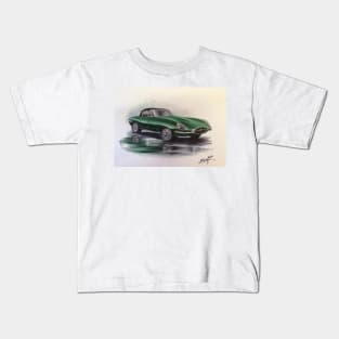 Iconic E Type Jaguar Kids T-Shirt